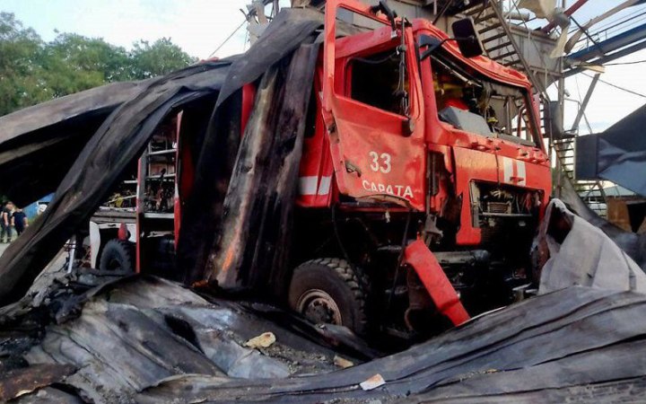 Під час удару по Одещині ворог знищив дві пожежні машини