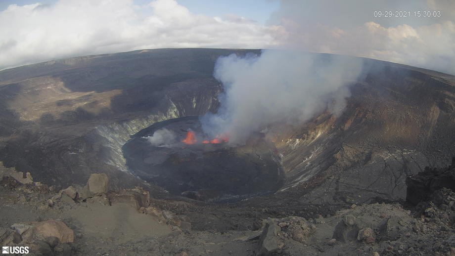 Извержение вулкана на Гавайях, 29 сентября 2021 года