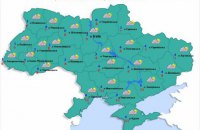 Завтра на юге и западе Украины будет дождь