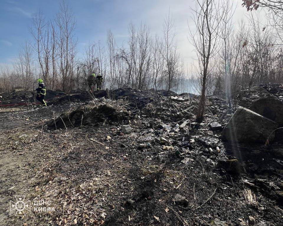 наслідки пожежі в Києві