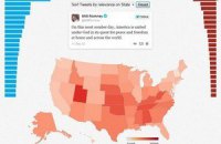 К выборам в США Twitter запустил карту политической активности