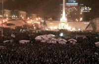 На Майдане Независимости находятся около 20 тысяч людей