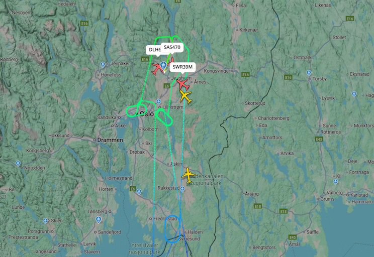Літаки не могли сісти через повідомлення про дрони над аеропортом у Норвегії