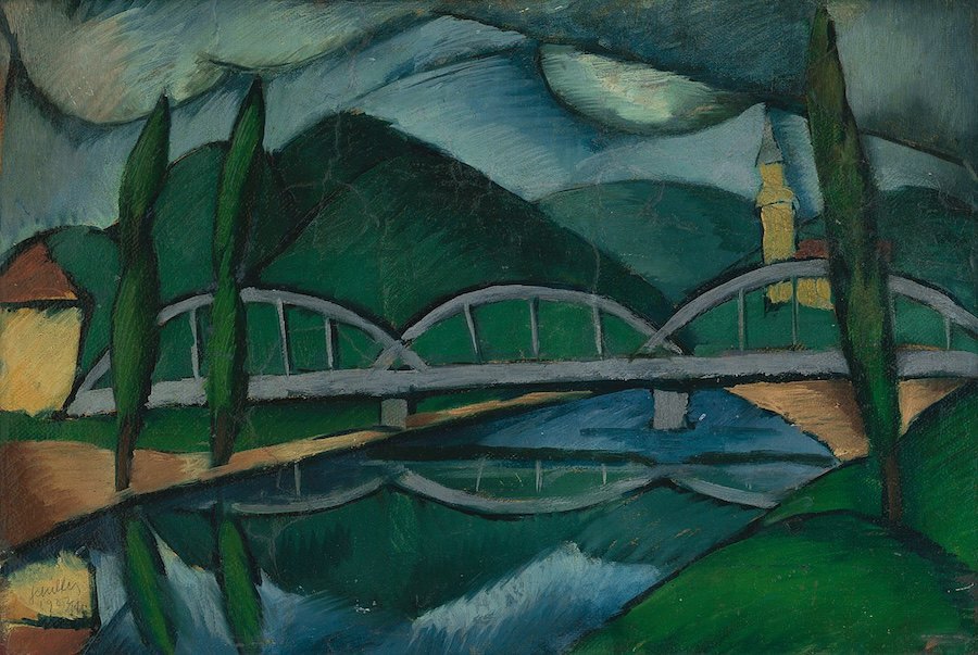 Вид на міст, Ґейза Шиллер (1922)
