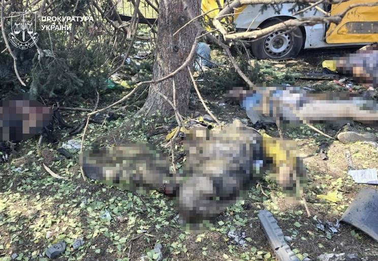 In Yarova, Russia struck people while they were receiving their pensions