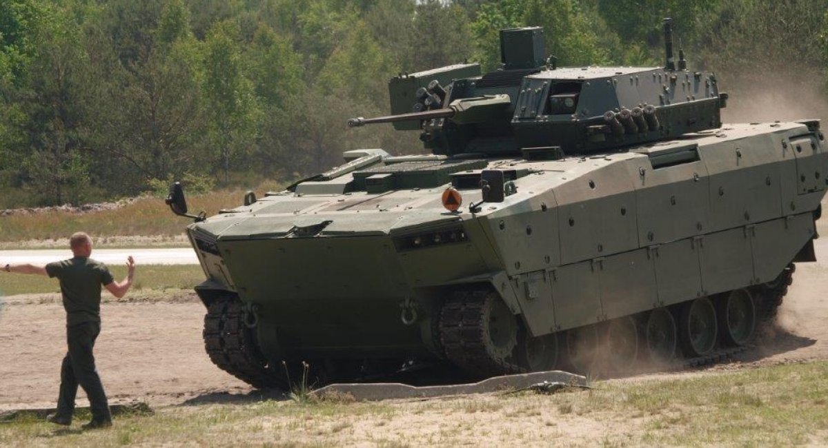 Polish Borsuk infantry fighting vehicle during the Dragon 21 exercises