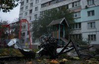 Wreckage of Russian drones crashes in six districts of Kyiv, injuries reported (update)