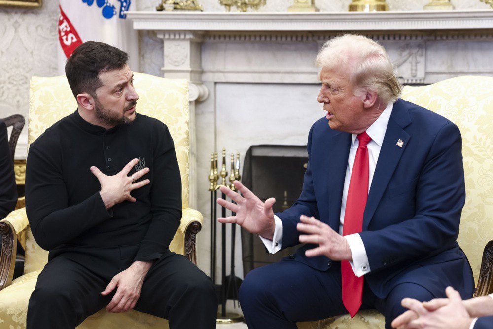 Volodymyr Zelenskyy and Donald Trump