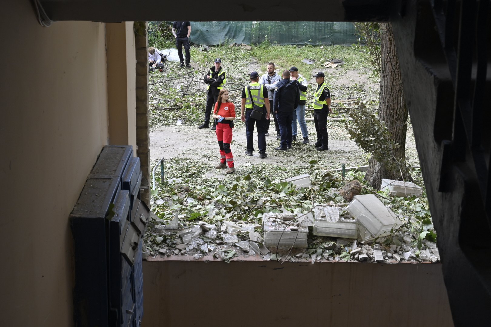 Police and medics