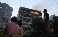 Russian drone and missile strike on Kyiv kills two and injures over 15