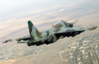 Ukrainian Su-25 catches fire during takeoff