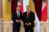 Kurz, Poroshenko discuss Donbas, sanctions against Russia