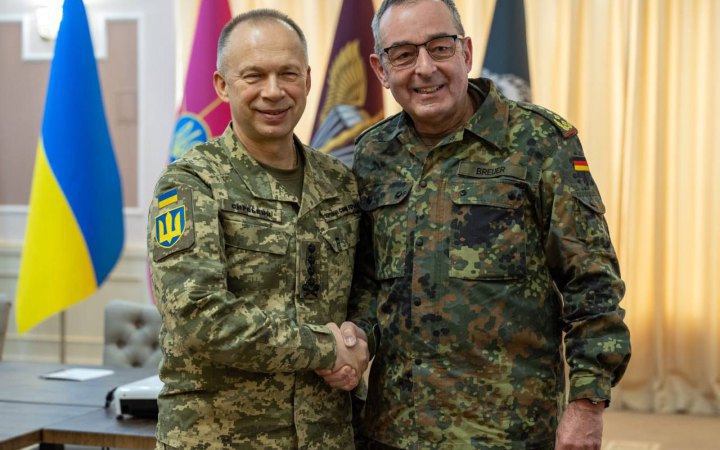 Ukrainian Commander-in-Chief Syrskyy meets with Bundeswehr Inspector General Breuer