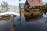Coastal zone in Mykolayiv's Namyv neighbourhood flooding
