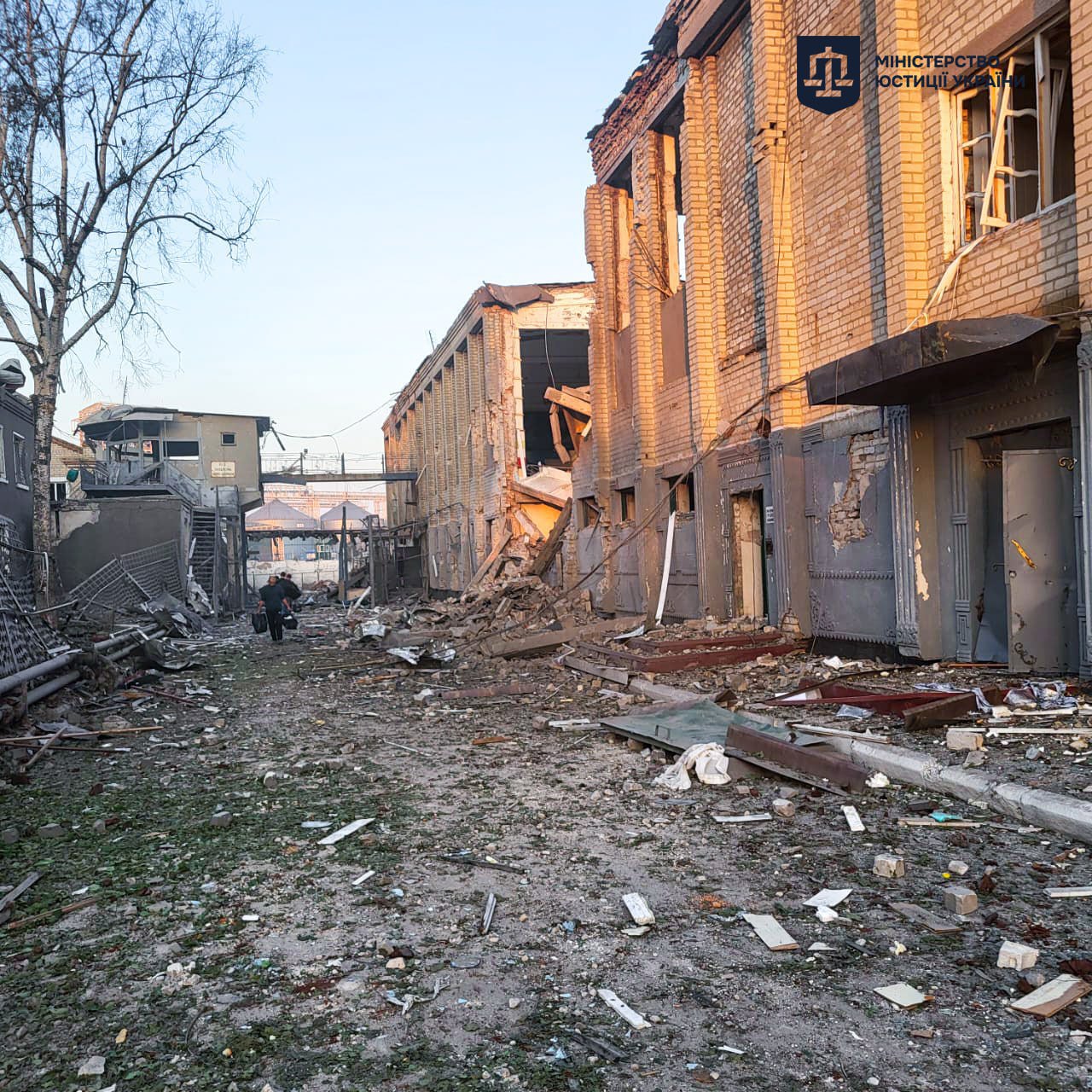 Aftermath of the Russian strike