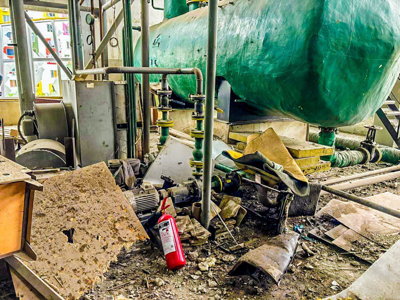 The district boiler house in Kharkiv was broken on 26 July, 2025.