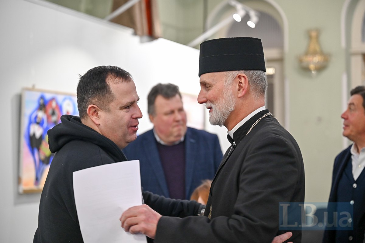 Bishop Borys Gudziak and Head of the Prayer Breakfast Movement in Ukraine, Coordinator of the Christian Platform of the Ukrainian-American Partnership Pavlo Unhuryan