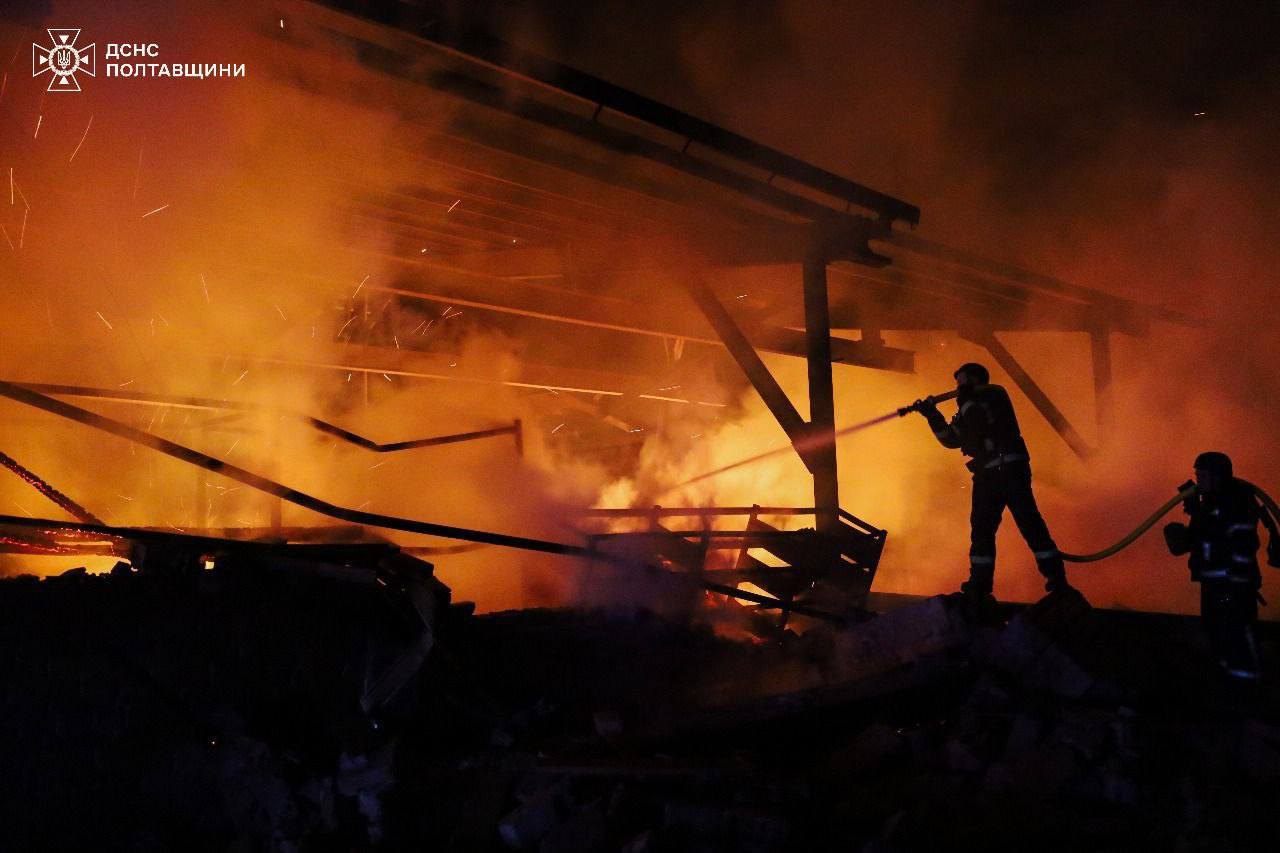 Shelling of Poltava Region on 28 March, 2025.