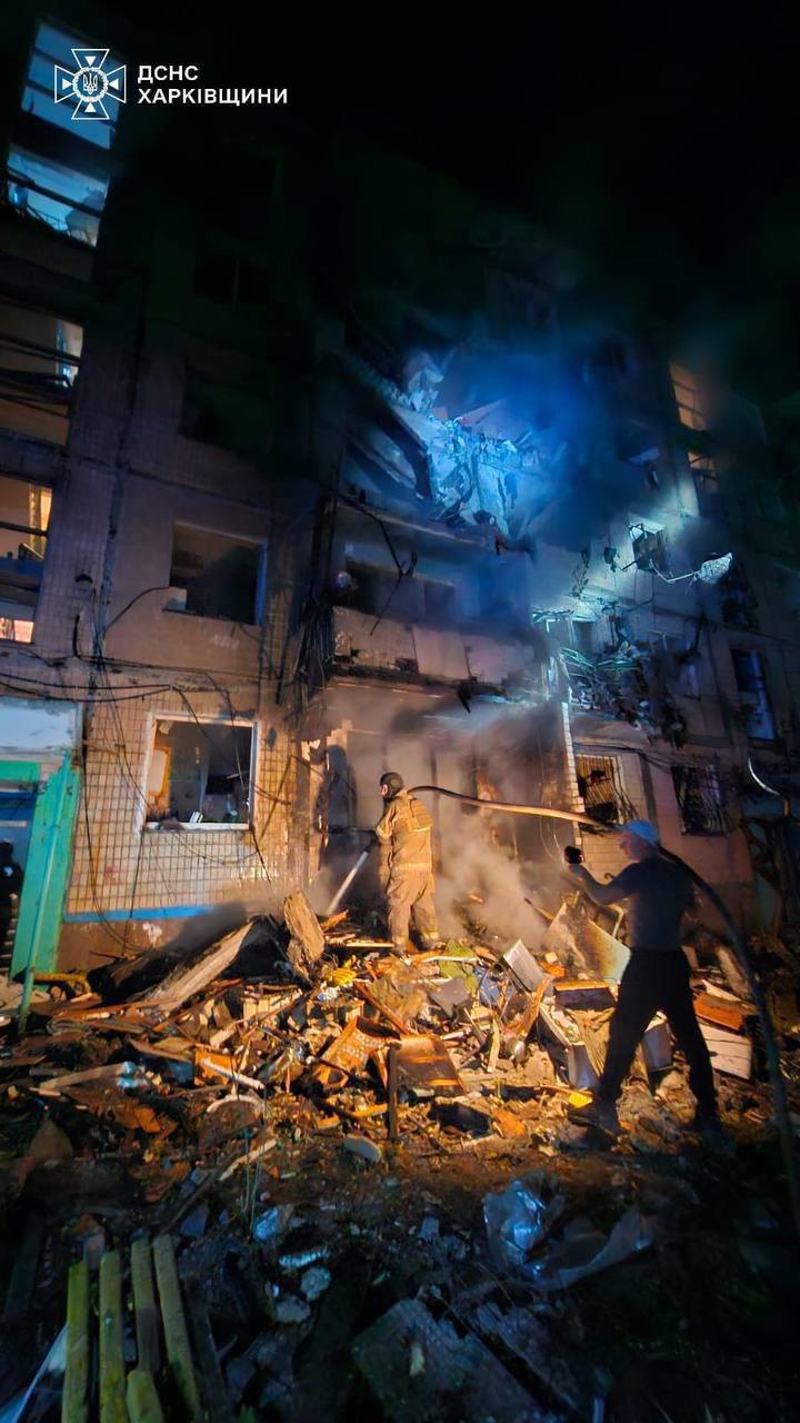 Consequences of the KAB hit on a house in Kharkiv on 2 October, 2024