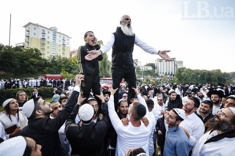 Hasidic pilgrimage to Uman in September 2023.