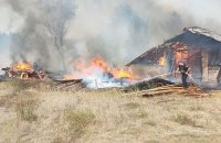 Almost half of village in Chernihiv Region burned down due to Russian shelling