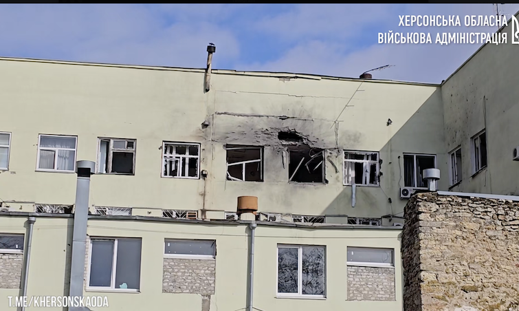 Kherson after shelling on Wednesday