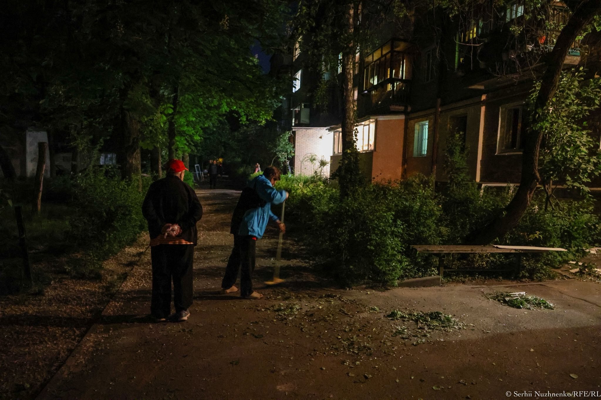  The aftermath of the shelling of Kyiv, 24 May 2025.