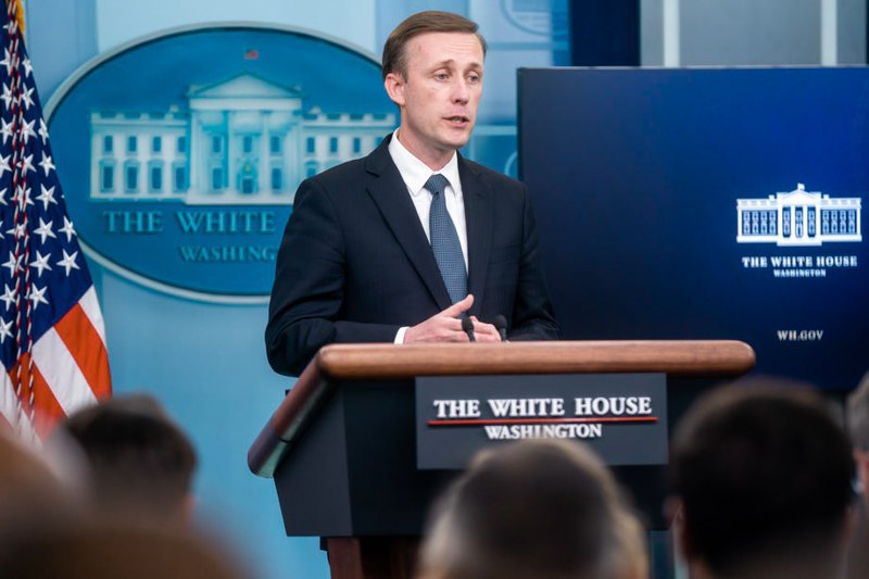 US National Security Adviser Jake Sullivan during a briefing at the White House on 11 July 2022 