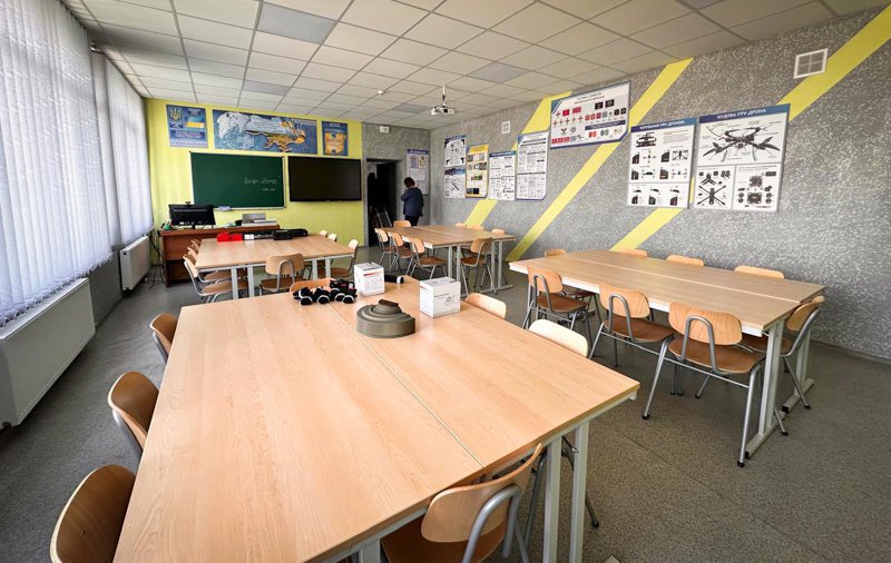 A centre where students are taught the subject ‘Defence of Ukraine’.