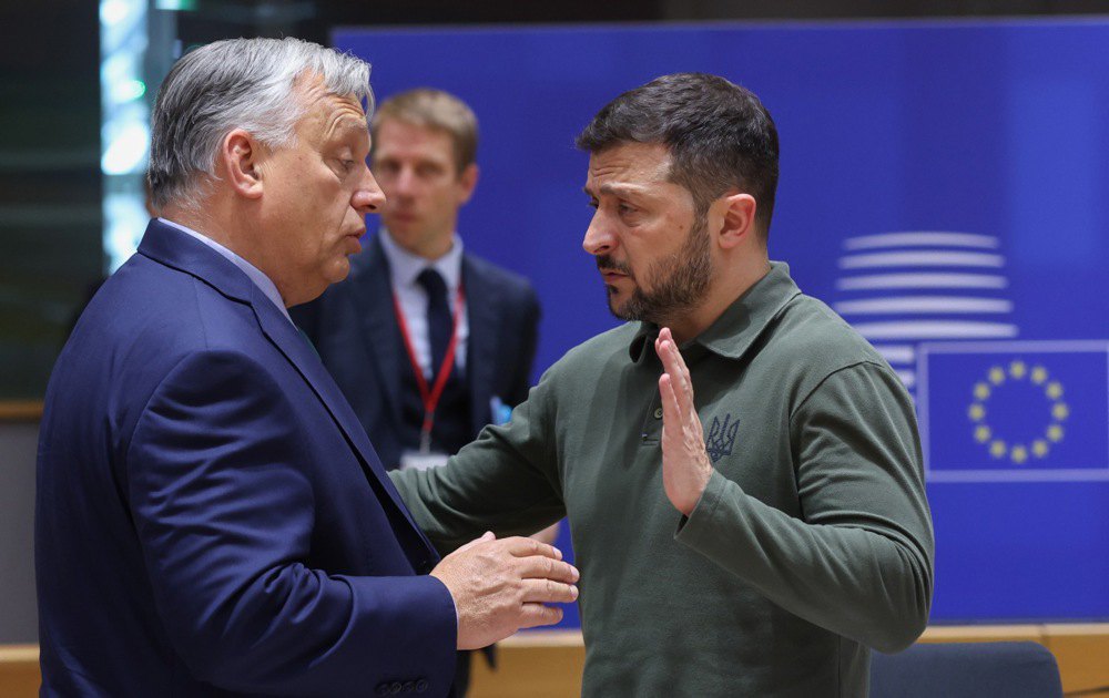 Volodymyr Zelenskyy and Viktor Orbán