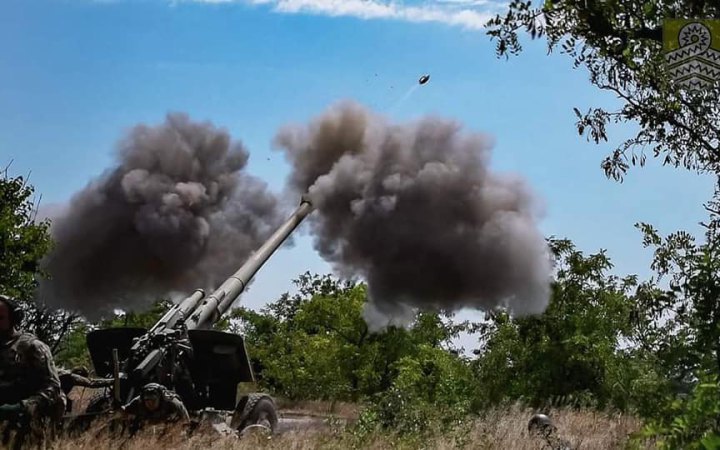 Russian artillery unit destroyed near Doslidne in Kherson Region