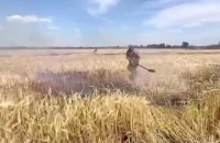 Russia fires incendiary shells at Ukrainian fields - Yermak