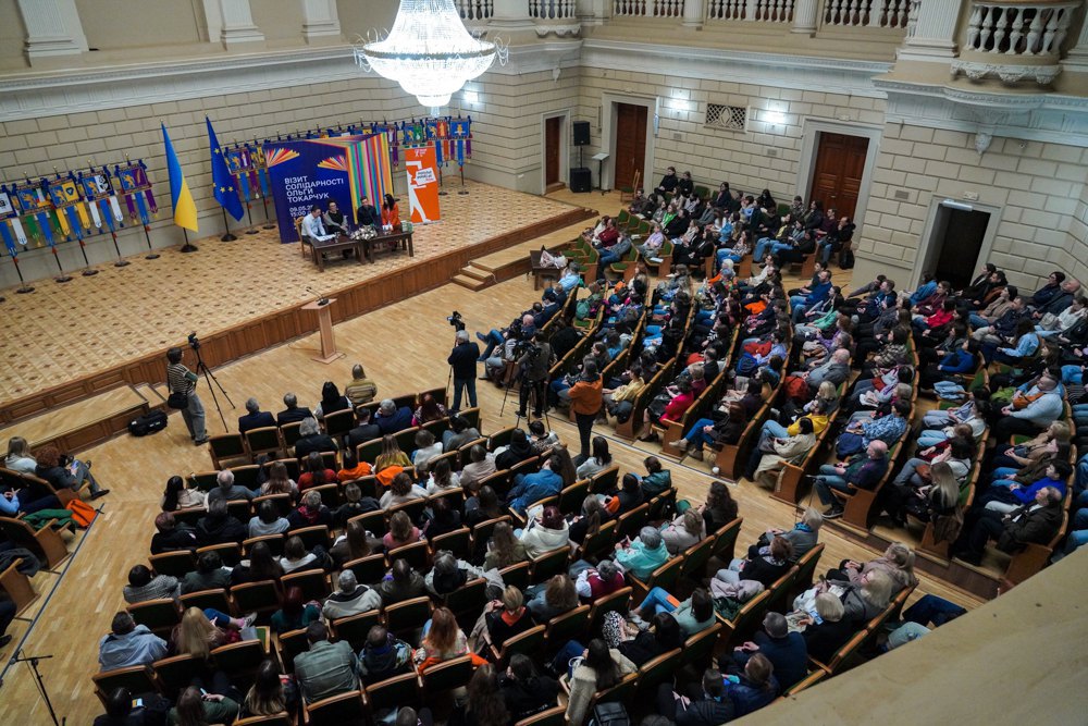 During the meeting with Olga Tokarczuk