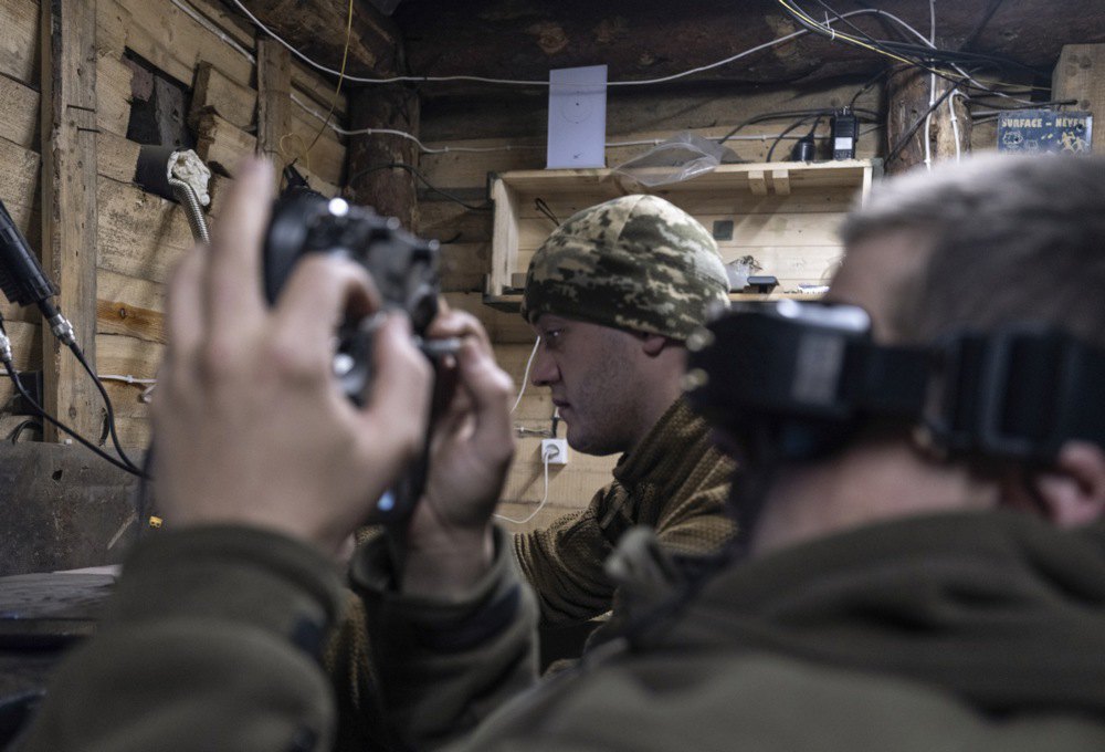 Operators of FPV drones of the 93rd separate mechanised brigade Kholodnyy Yar in the Donetsk Region, 22 March, 2025.