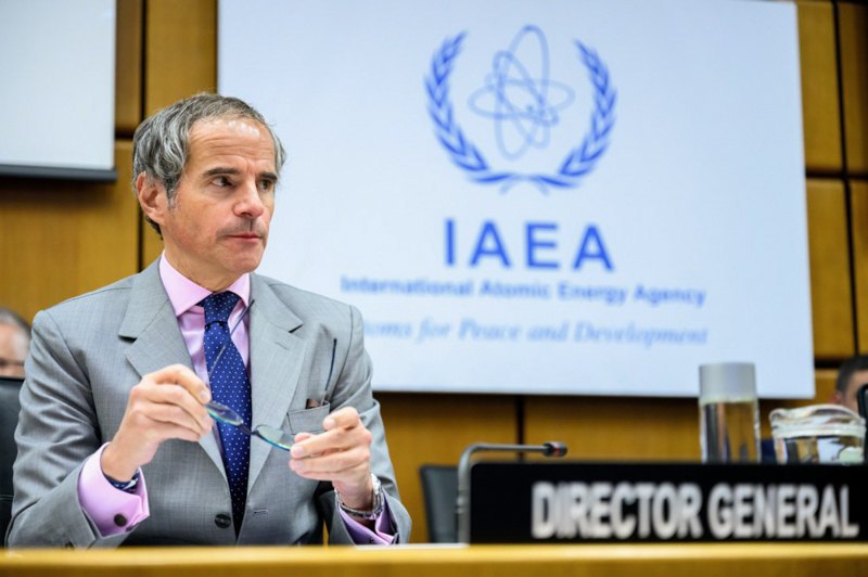 IAEA Director General Rafael Grossi during a press conference at UN Headquarters in Vienna, Austria, 11 April, 2024.