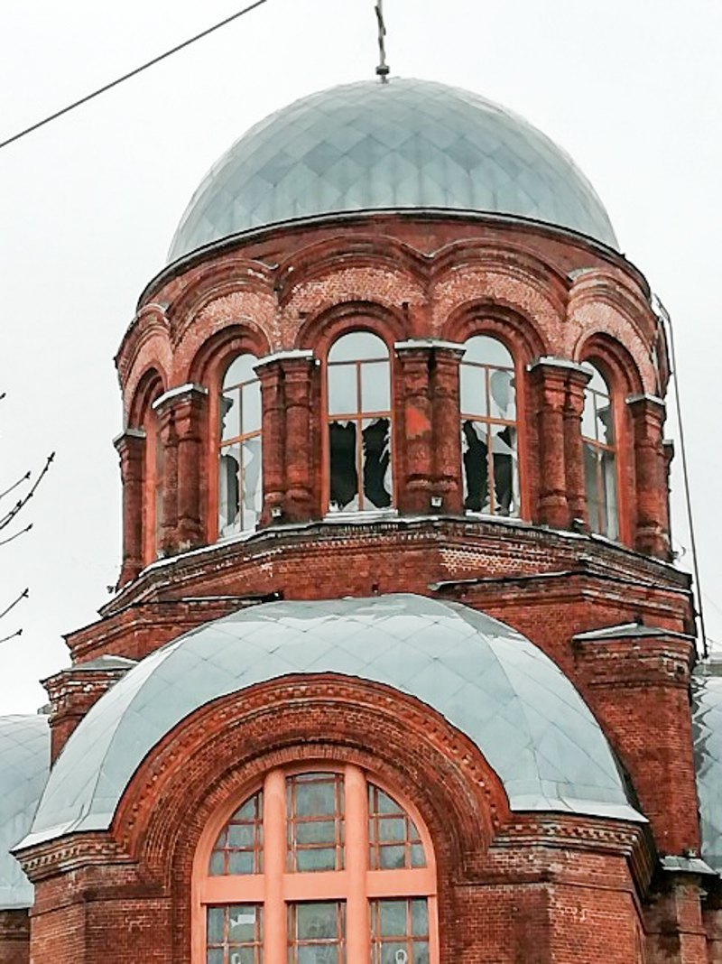 The St George's Church of the UOC-MP in Okhtyrka