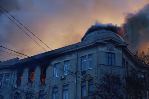 One killed, 28 injured in Odesa college inferno
