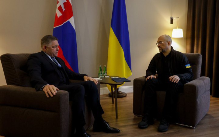 Slovakia to support allocation of €50bn from EU to Ukraine - Shmyhal after meeting with Fico