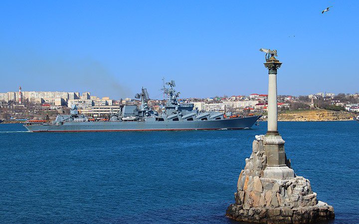 Russian ships in Black Sea move 200 km away from Ukrainian coast