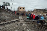 Eight civilians, including children, were killed in evacuation route during shell bombing by Russians in Irpin