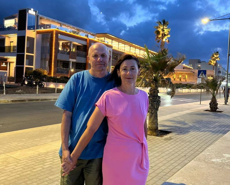 Vasyl Fedorenko with his wife
