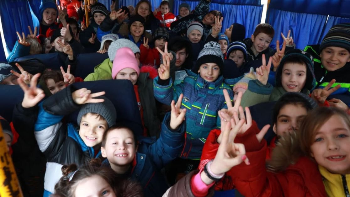 More than 100 orphans from a boarding house in Hulyaypole were evacuated to Poland.