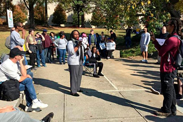 A rally in Charlotte, North Carolina, on 19 November 2016