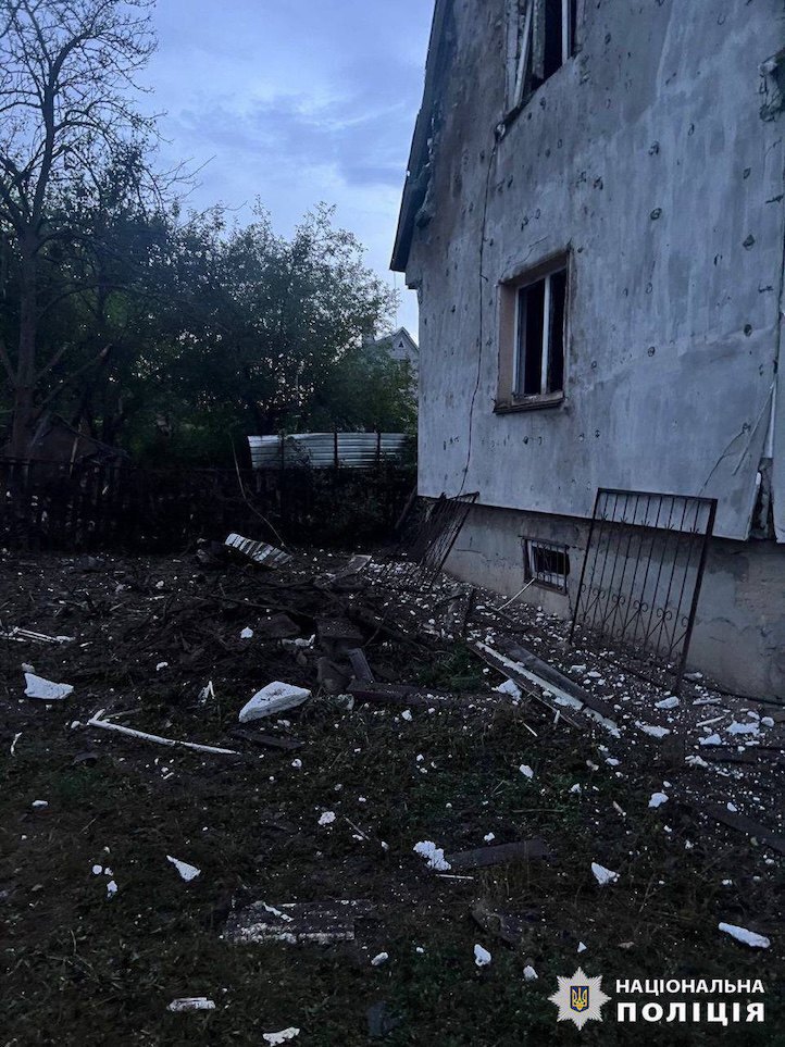 Damage in Kyiv Region as a result of debris