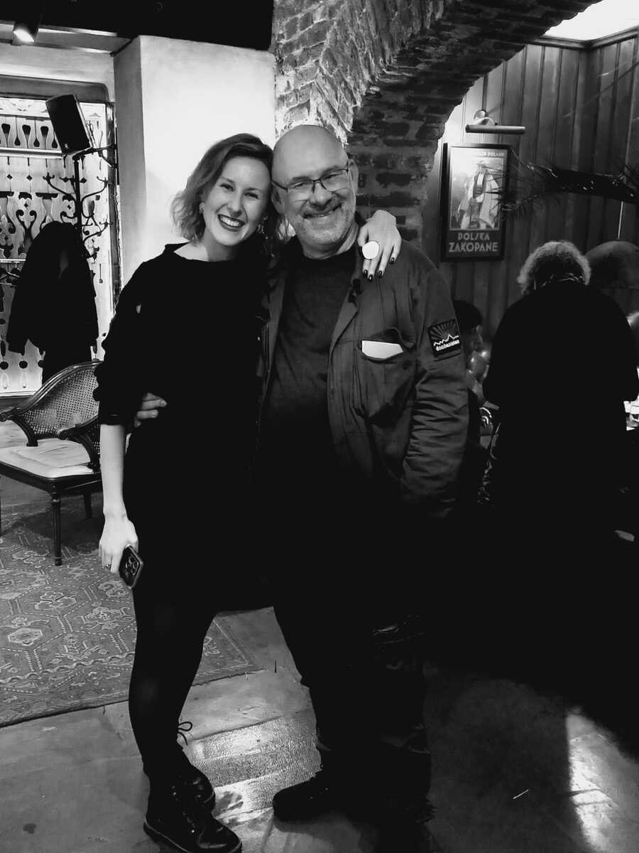 Poet and publicist Kateryna Hladka and Polish reporter, writer Paweł Reszka