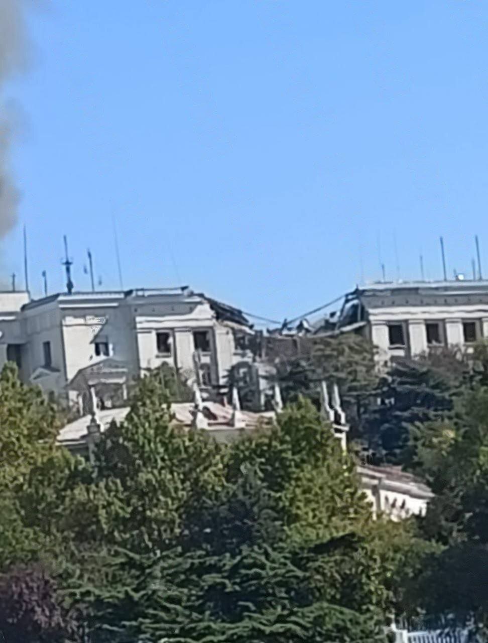 Headquarters after the attack