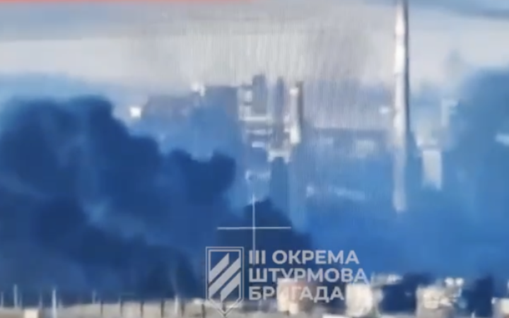 Russians hit Avdiyivka coke plant with phosphorus shells, setting fuel oil tanks on fire - 3rd Assault Brigade 