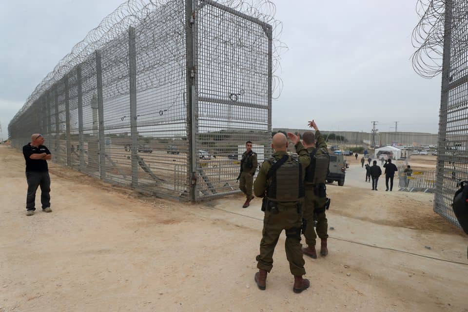 The fence between Israel and Gaza