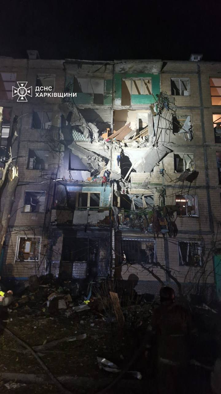 Consequences of the KAB hit on a house in Kharkiv on 2 October, 2024