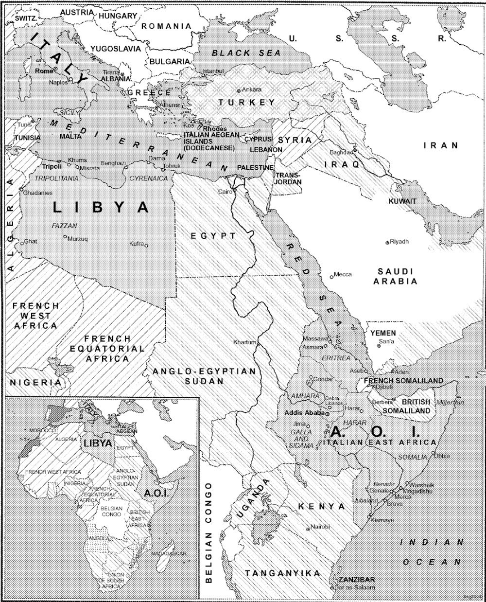 The Italian world in its widest form in 1939.